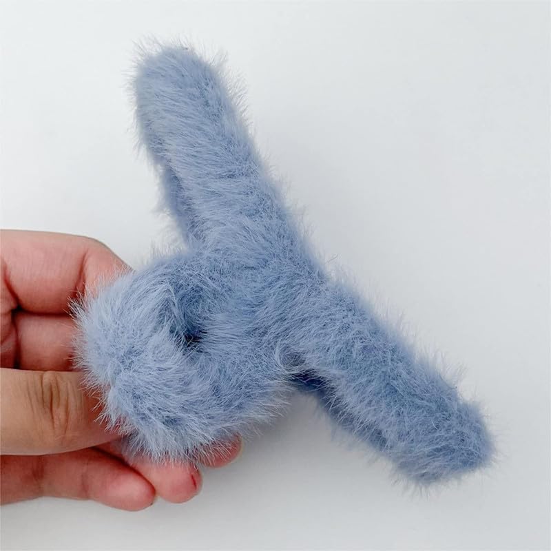 AM1086 Fur Hair Clip Butterfly - Image 3