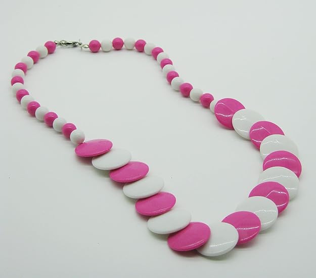 AM1214 Necklace With Earrings Plastic Multicolour Set - Image 3