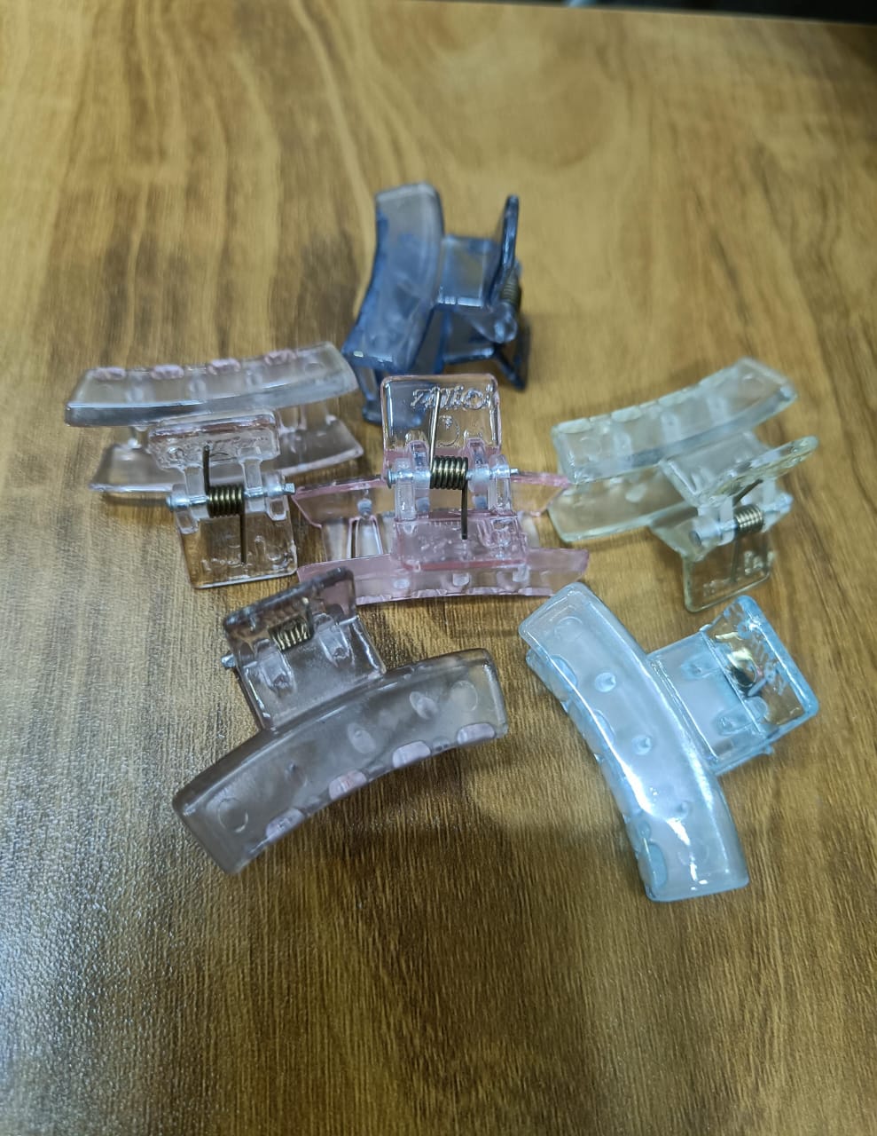 AM1228 Zillon multicolur Transparent Hair Claw Clips 6pcs NO41 - Image 11