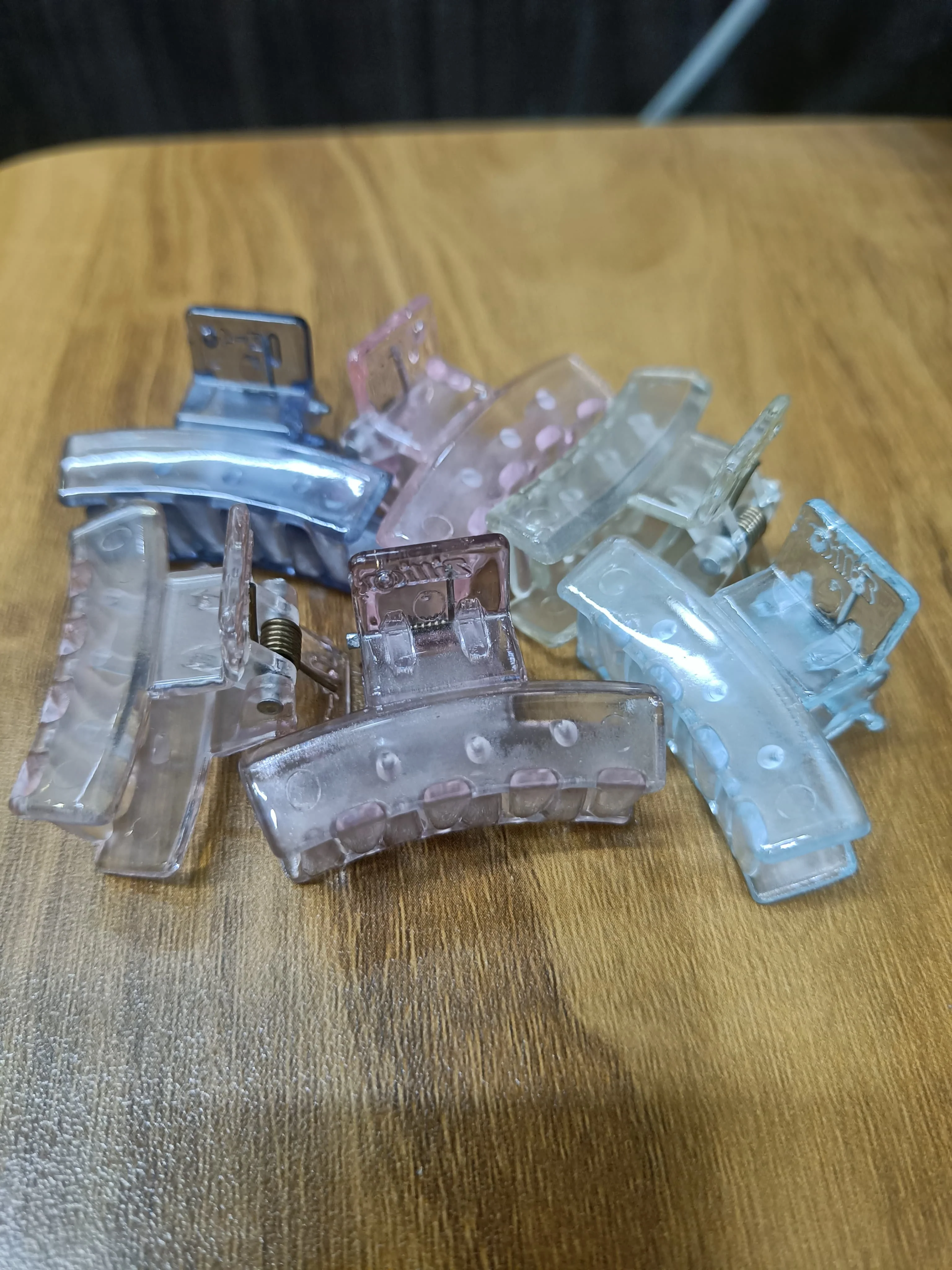 AM1228 Zillon multicolur Transparent Hair Claw Clips 6pcs NO41 - Image 14