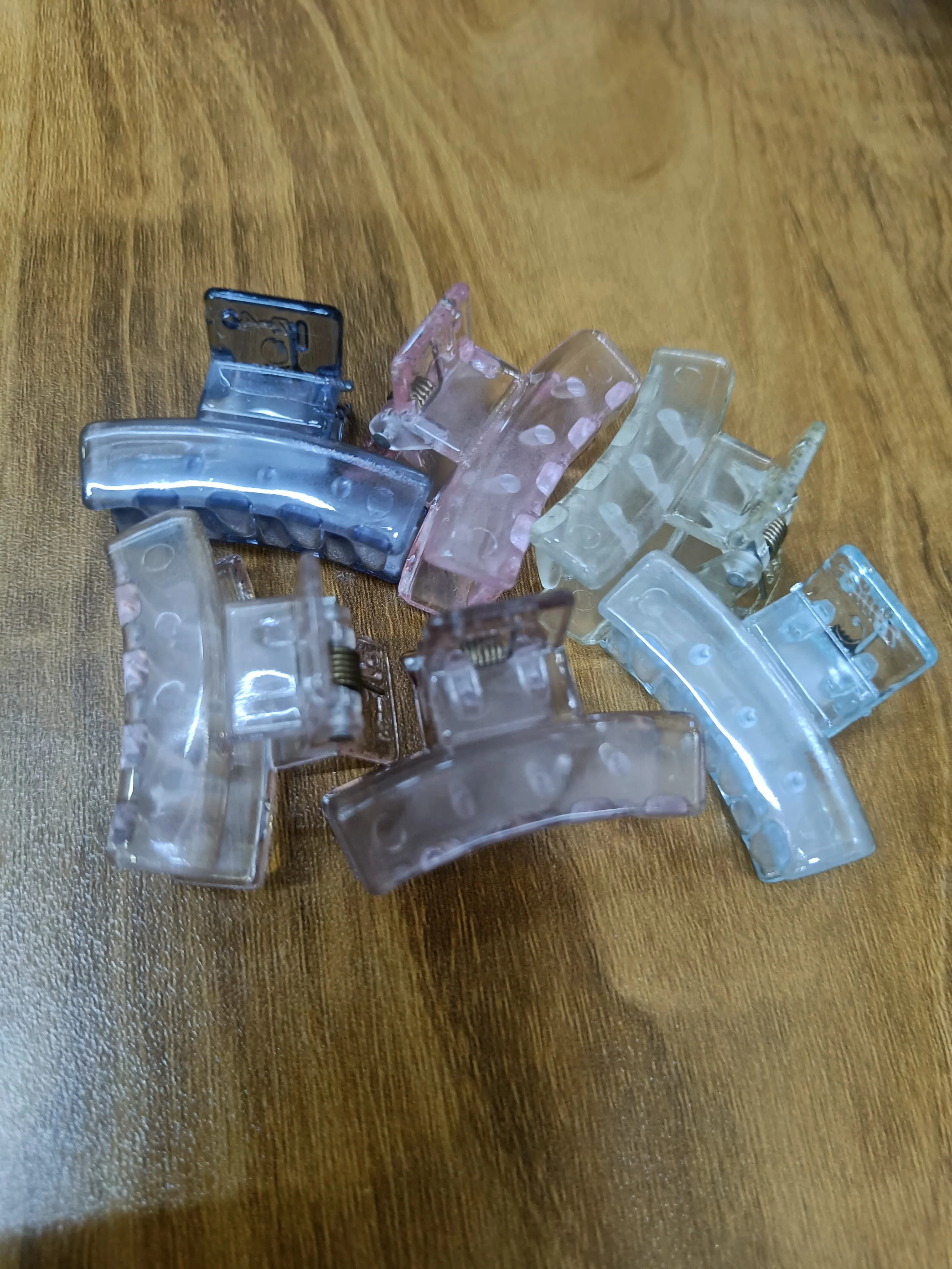 AM1228 Zillon multicolur Transparent Hair Claw Clips 6pcs NO41 - Image 15