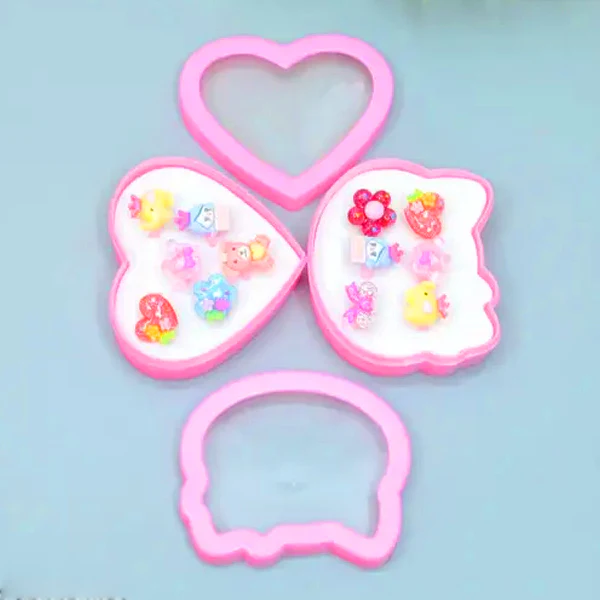 AM1255 Cartoon Shaped Finger Ring Set for Girls (10pcs) - Image 3