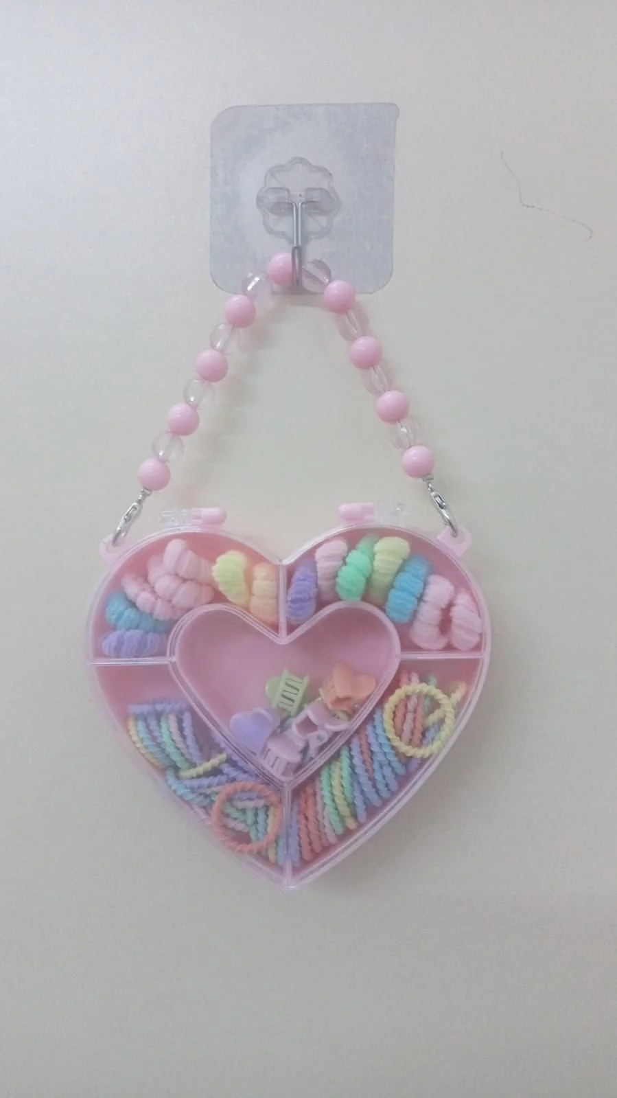 AM1260 Pink Heart Gift Box Set Kids Hair Clips for Girls - Image 5