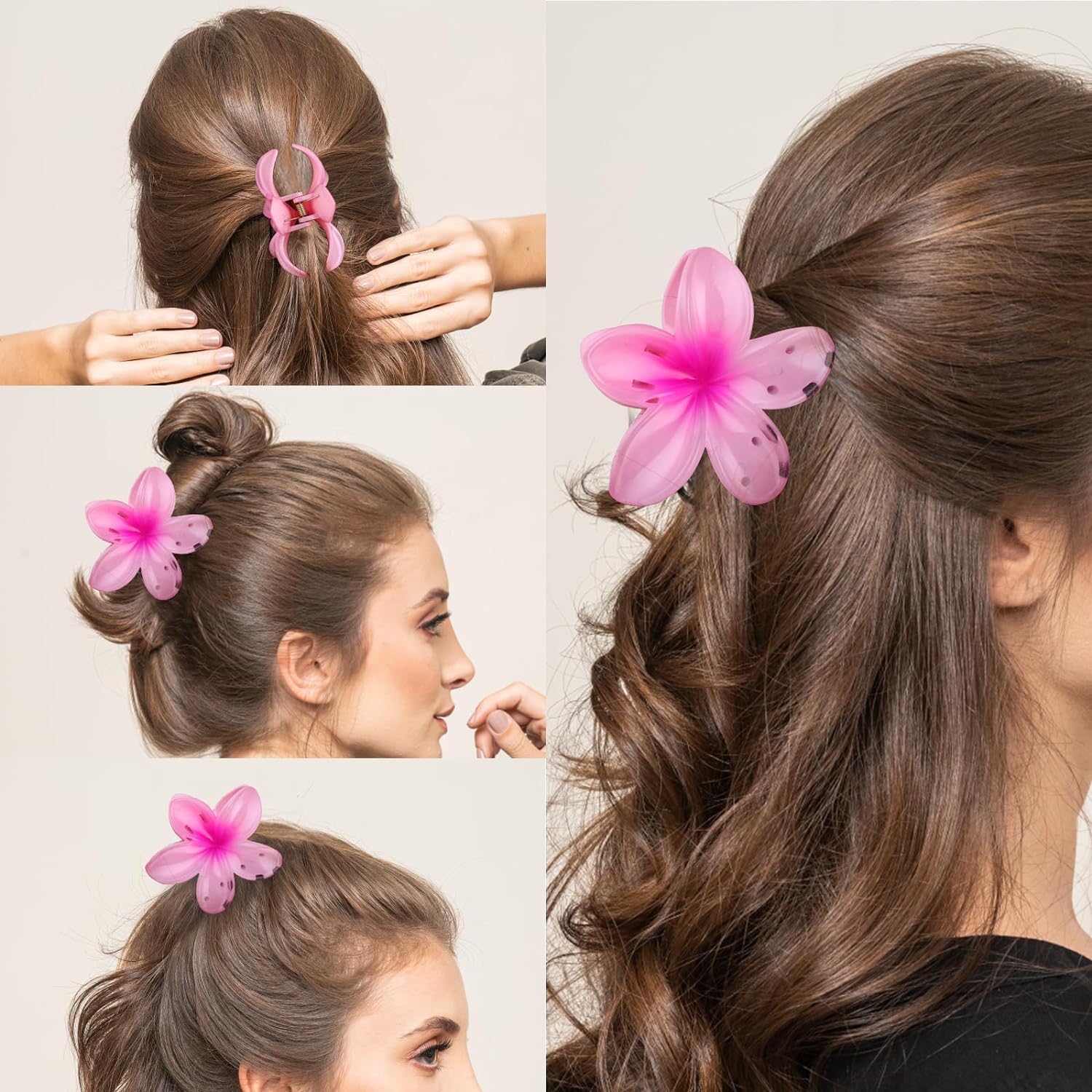 AM1265 Big Daisy Flower Hair Claw for Women/Girls 1 Pcs (Multicolour) - Image 2