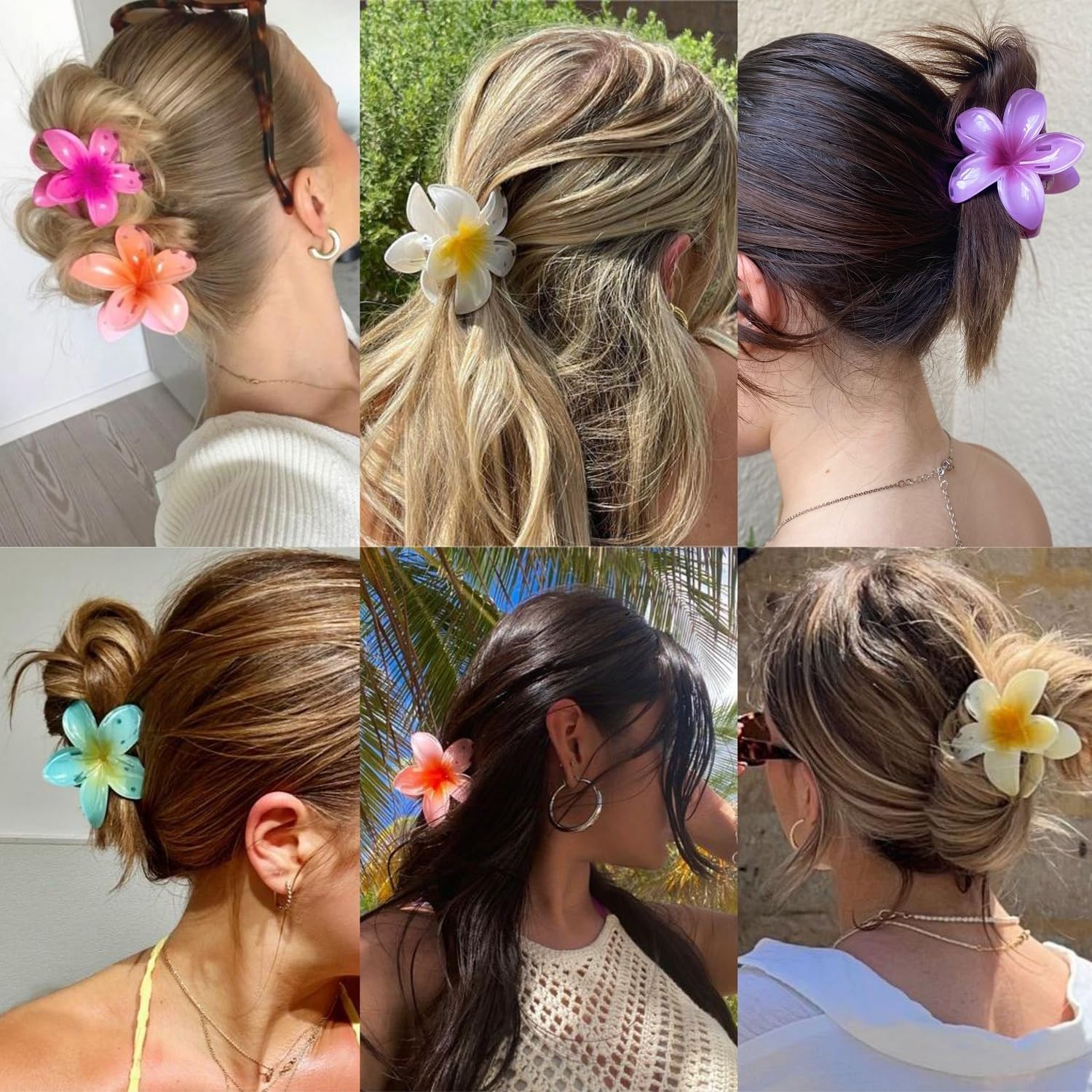 AM1265 Big Daisy Flower Hair Claw for Women/Girls 1 Pcs (Multicolour) - Image 3