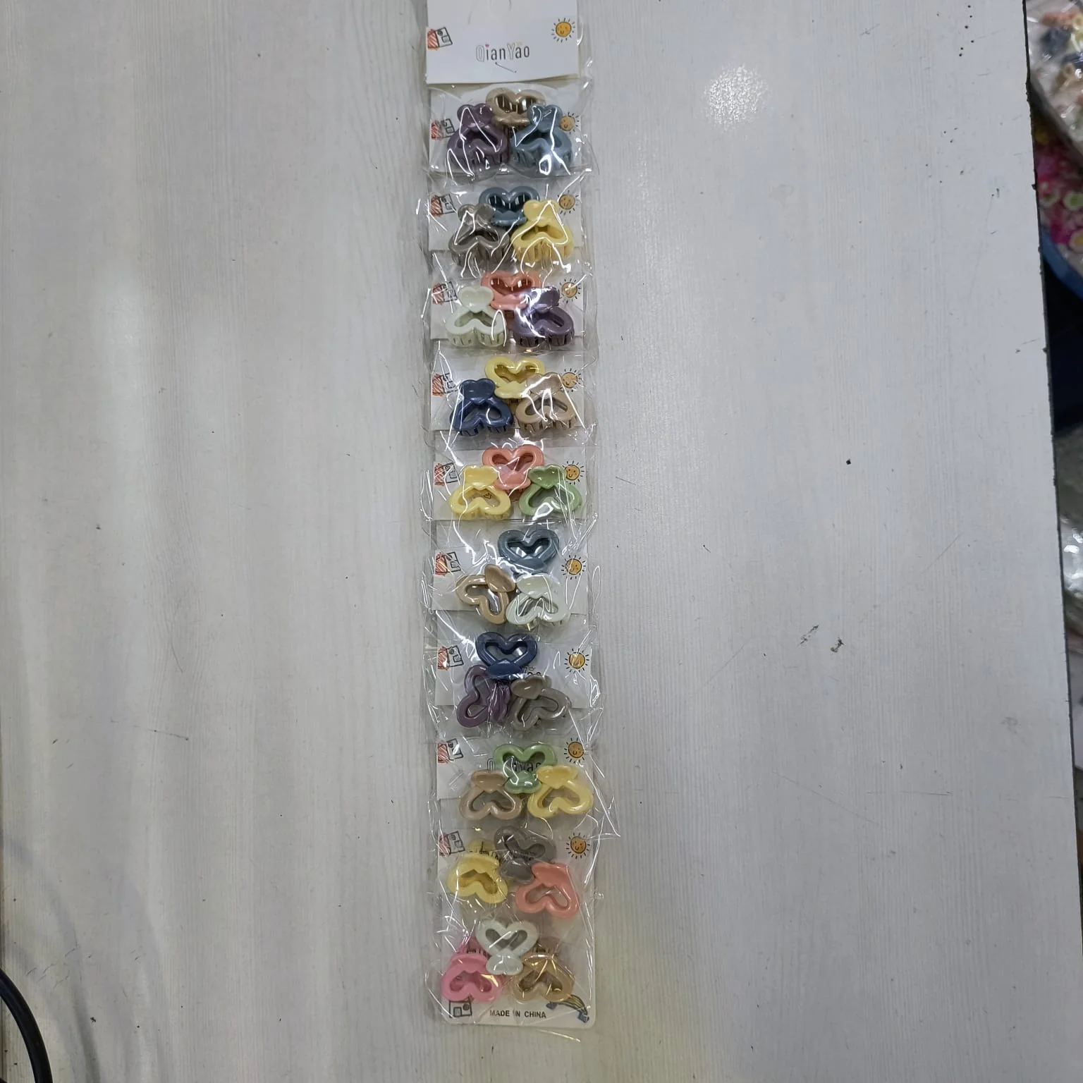 AM1274 Mini Matte Hollow Heart Hair Claw Clutcher Cute Strong For Girls Hair Clip (Multicolor) 3pcs - Image 7