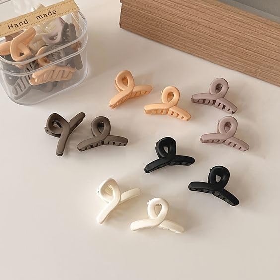 AM1275 Beautiful Mini Cross Shape Hair Clutcher Hair Claw  (Multicolor) - 3pcs - Image 6