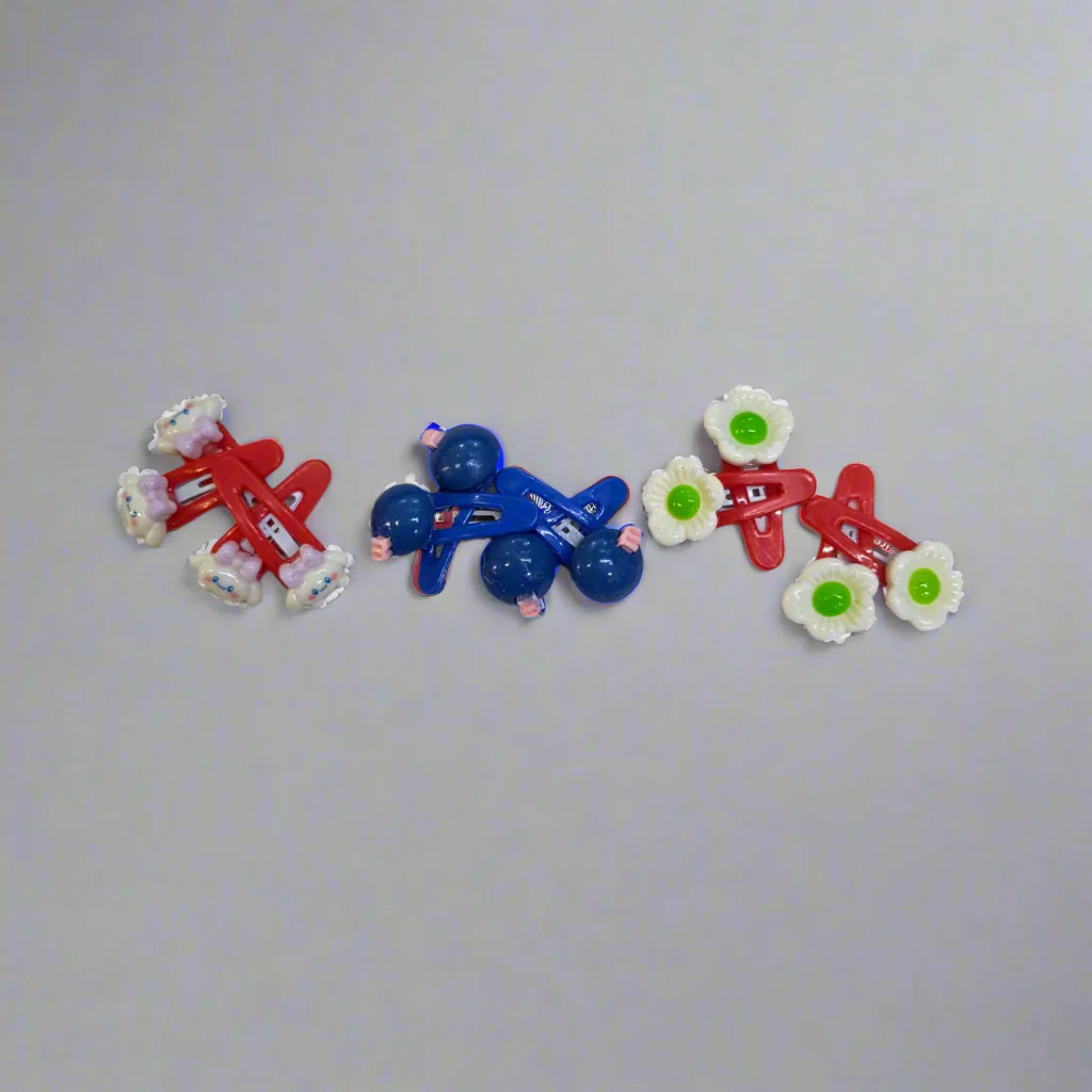 AM1276 Beautiful Mini Multipal Shape Hair Clutcher Hair Claw Clips for Baby Girls - 4pcs - Image 4