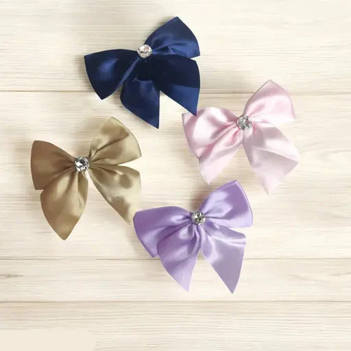AM1277 BIG Bow Dimond Elastic Hair Band ,Hair Band for Girls, Women's and Kids Baby Toddlers 1pc - Image 2