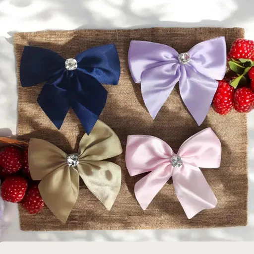 AM1277 BIG Bow Dimond Elastic Hair Band ,Hair Band for Girls, Women's and Kids Baby Toddlers 1pc - Image 4