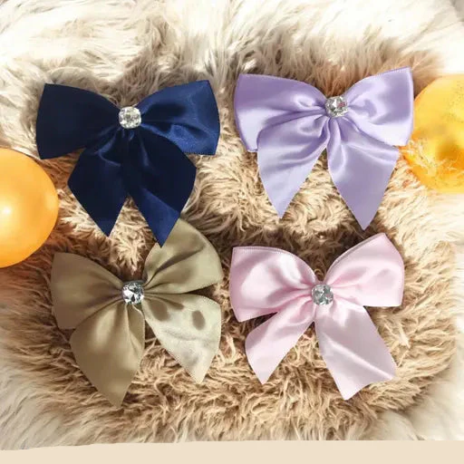 AM1277 BIG Bow Dimond Elastic Hair Band ,Hair Band for Girls, Women's and Kids Baby Toddlers 1pc - Image 5