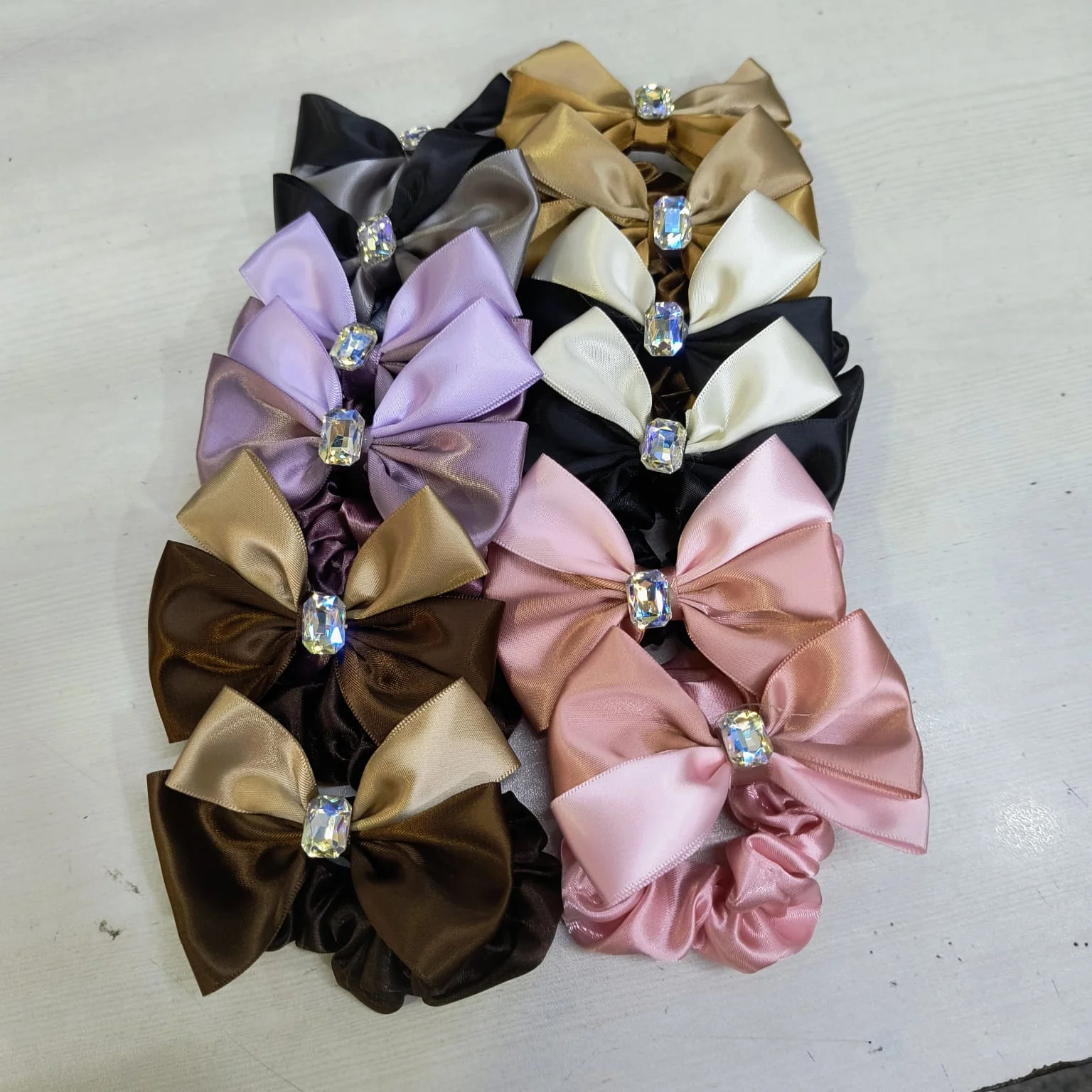 AM1277 BIG Bow Dimond Elastic Hair Band ,Hair Band for Girls, Women's and Kids Baby Toddlers 1pc - Image 6
