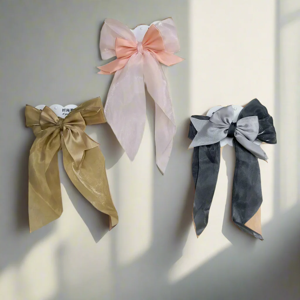 AM1281 Women Bow Hair Clips Hair Barrettes - 1pc - Image 2