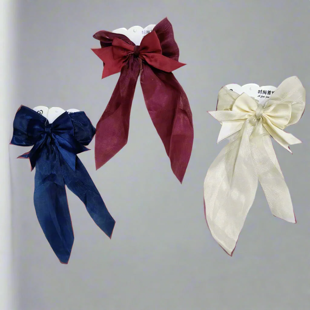 AM1281 Women Bow Hair Clips Hair Barrettes - 1pc - Image 6