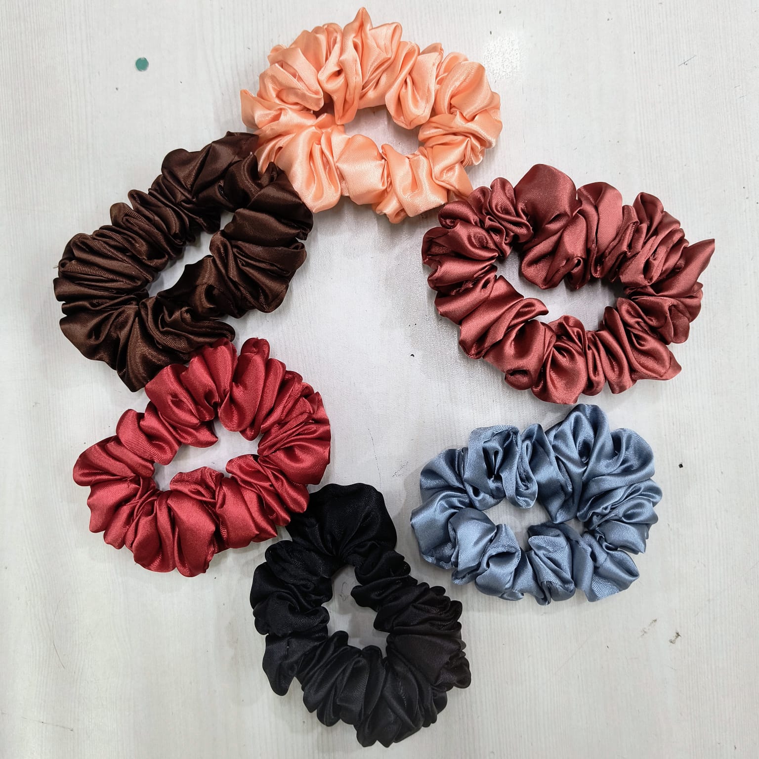 AM1282 Silk Hair Ties for Women Girls with Elastic Band - 1pc - Image 9
