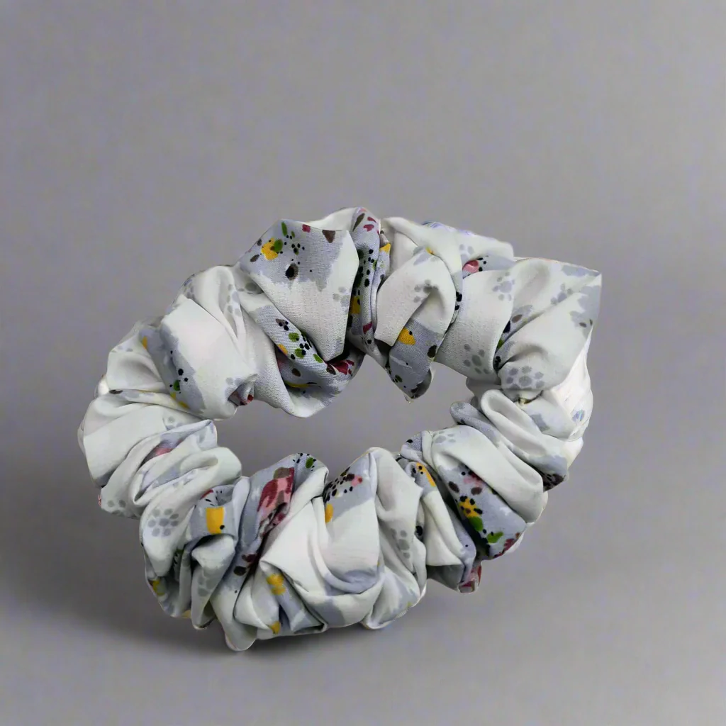 AM1287 Printed Big Hair band Elastic Rubber Multicolor Color Hair Rope For Women and Girls 1pc - Image 2