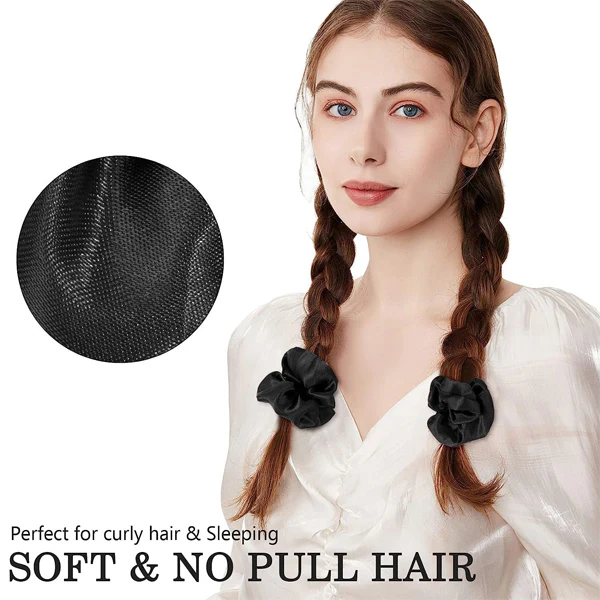 AM1284 Scrunchies Hair band Elastic Rubber Multicolor Color Hair Rope For Women and Girls 1pc - Image 2
