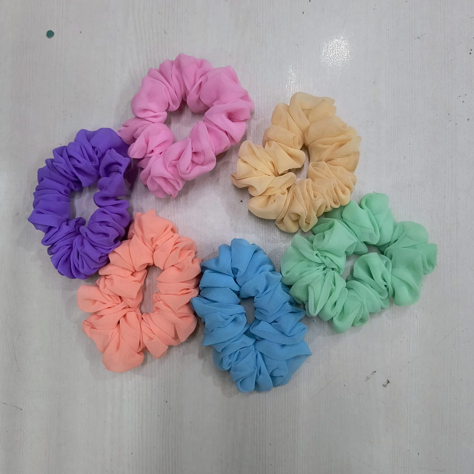 AM1283 Fabric Hair band Elastic Rubber Multicolor Color Hair Rope For Women and Girls 1pc - Image 5