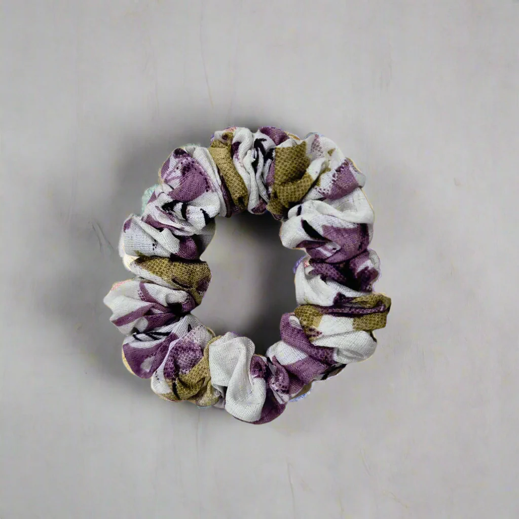 AM1288 Printed Small Hair band Elastic Rubber Multicolor Color Hair Rope For Women and Girls 1pc