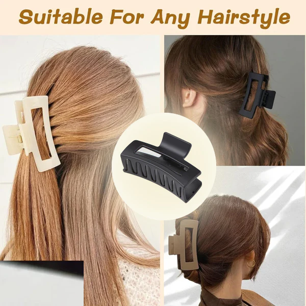 AM1291 Square Claw Clips for Women - 1 Pc