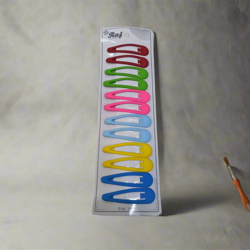 AM1299 Tic Tac Hair Pin For Women 12pc ( Multicolor ) - Image 4
