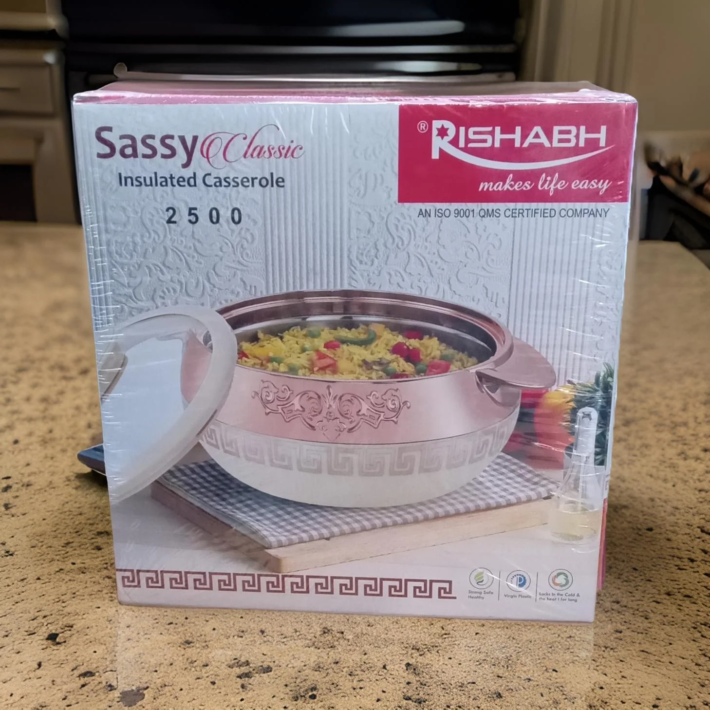 AM2023 Rishabh Sassy Classic Insulated Casserole 2500ml - Image 7