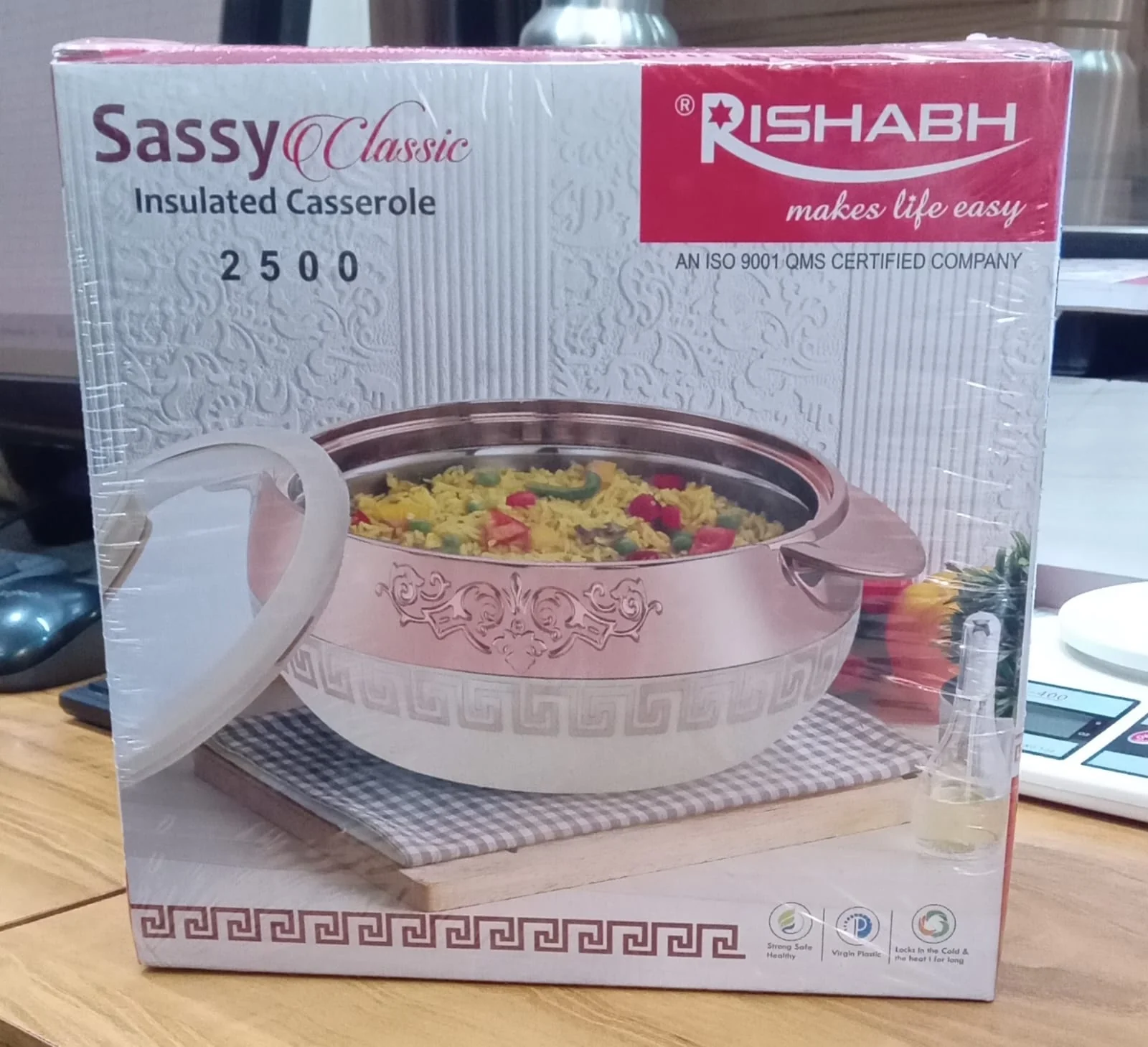 AM2023 Rishabh Sassy Classic Insulated Casserole 2500ml - Image 8