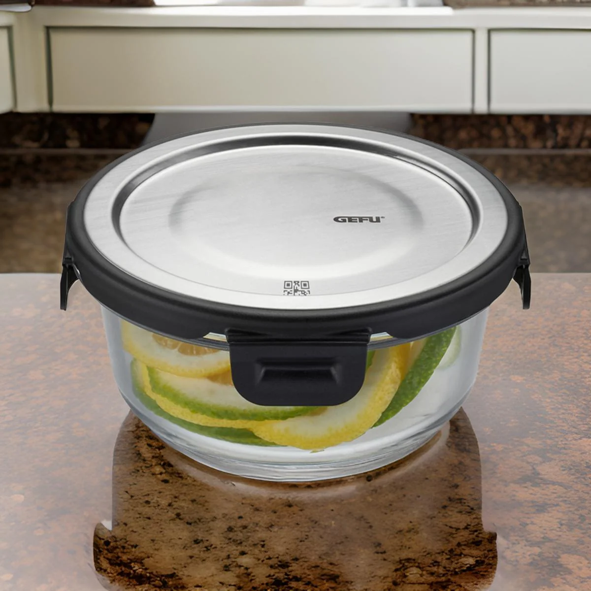AM2029 Cello Steel-0 Fresh BoroSilicate Round Container 400ml - Image 10