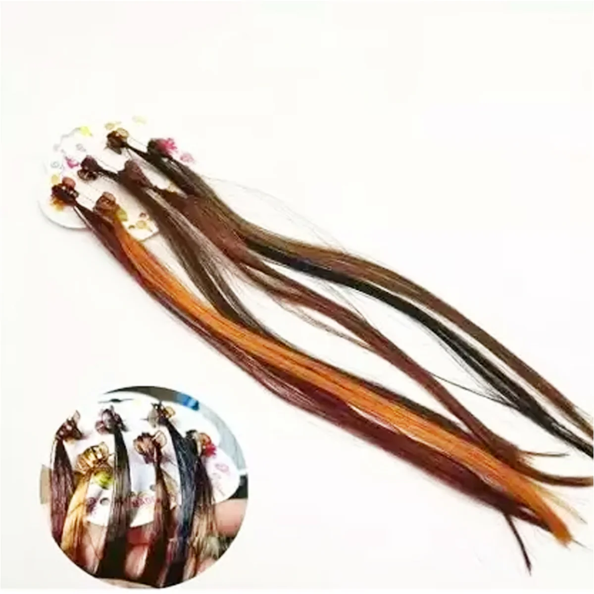 AM1122 Hair Extensions hair strings with clips -13inch-6clip - Image 2