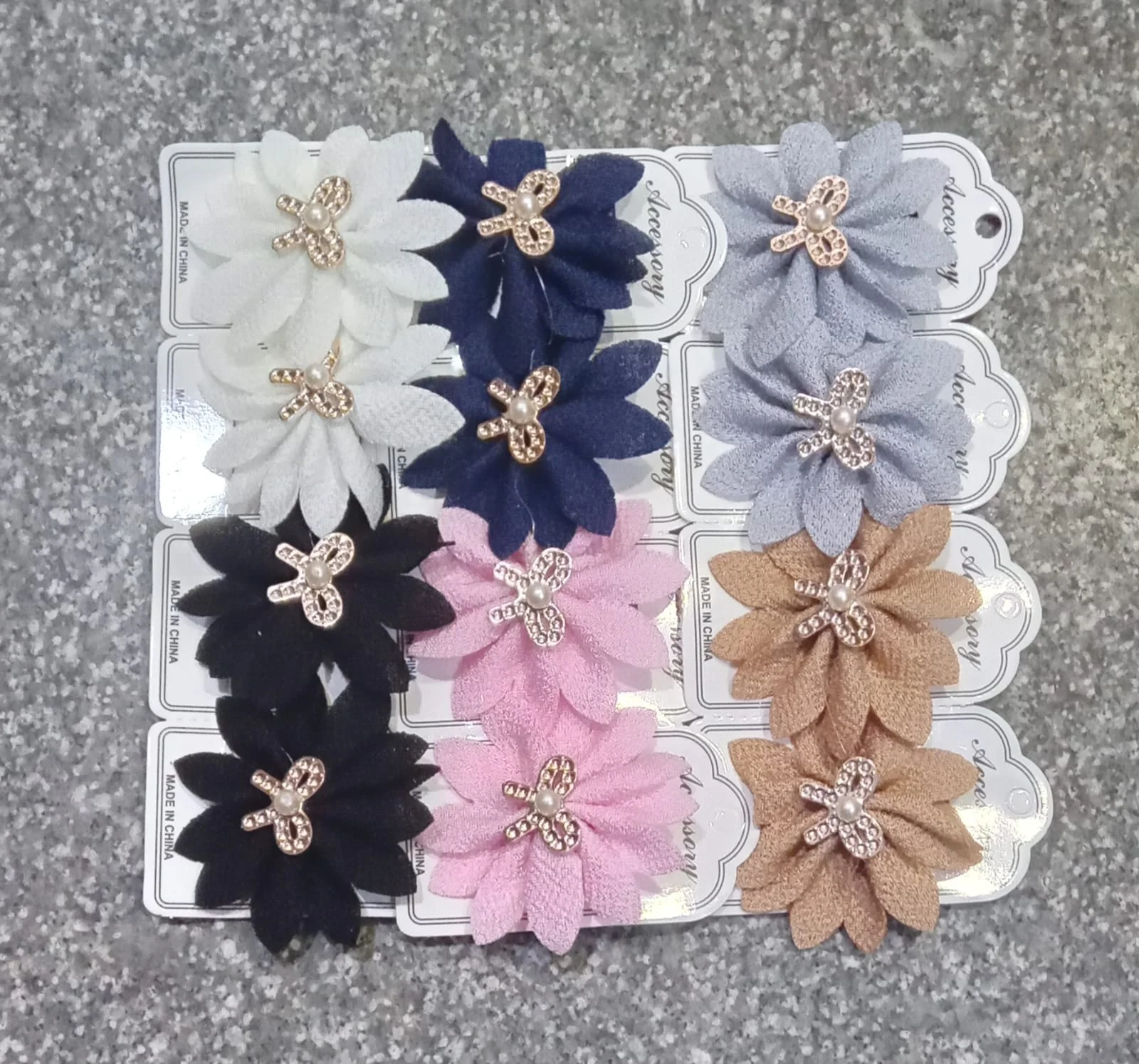 AM1128 Flower Hair Pin Head Hair Clip Multicolor - Image 6