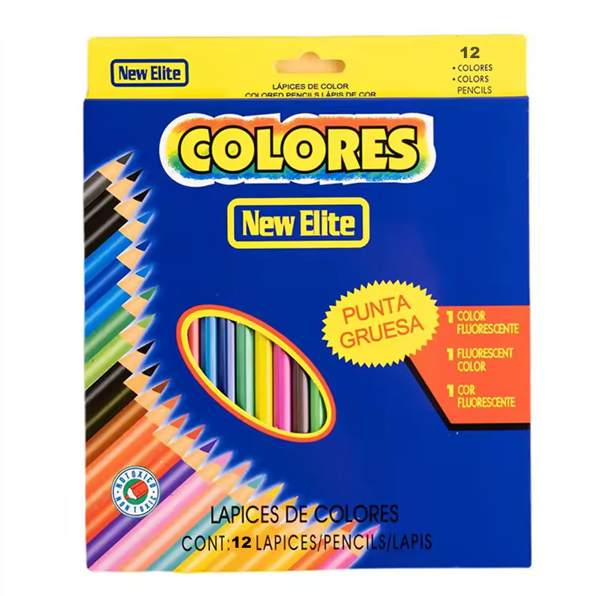 AM2152 Pencil Box 12 Colors High Density Colored Pencils Cute Mini Dedicated Color Pencil - Image 3