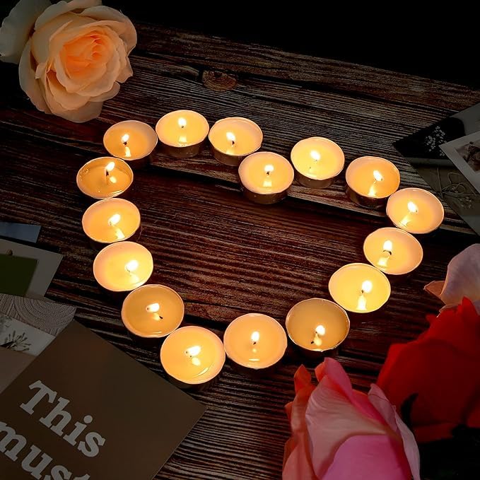 AM2257 Tealight Candles White 3.5 hours burns Time Pack of 100 - Image 5