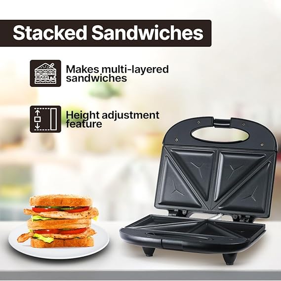 AM2276 Prestige PSMFB 800 W Sandwich Toaster with sandwich plates Makes - Image 2