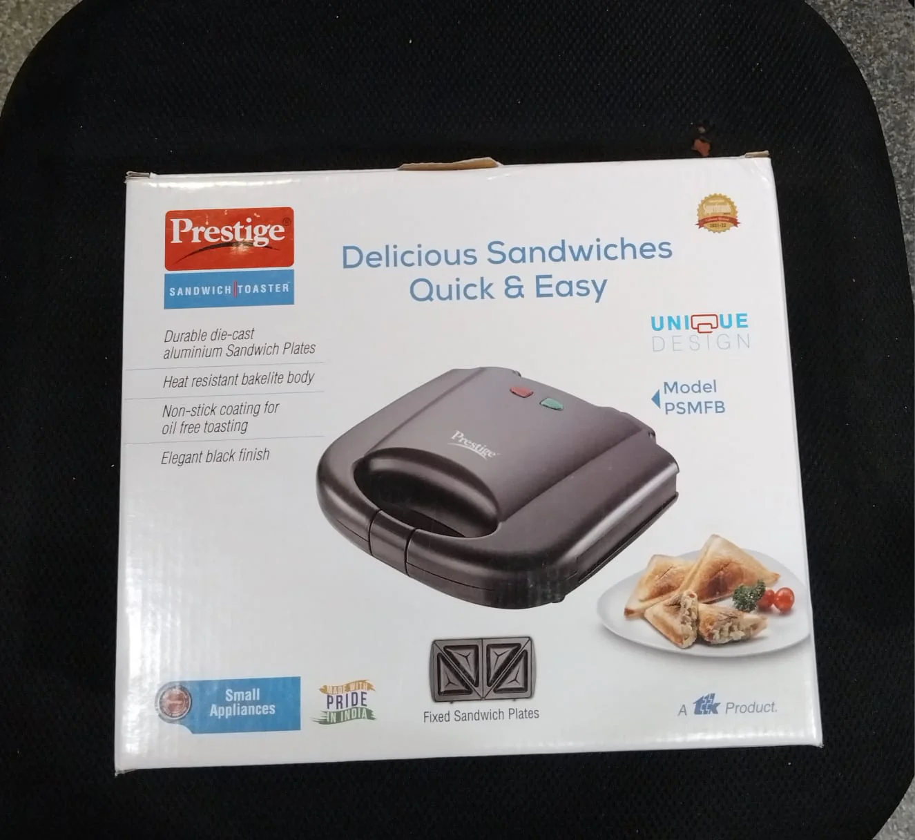 AM2276 Prestige PSMFB 800 W Sandwich Toaster with sandwich plates Makes - Image 6