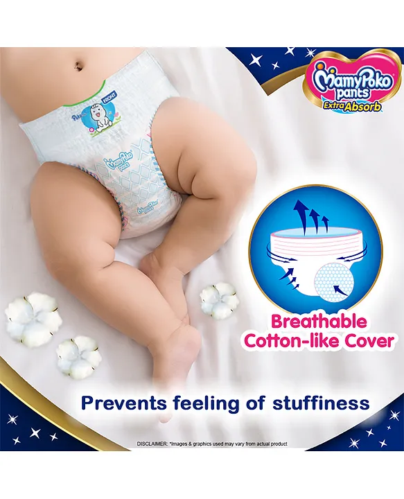 AM2294 MamyPoko Pants Extra Absorb Newborn Pant Style Diaper NB 5 Kg 34 Pants - Image 6