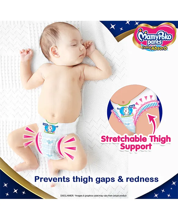 AM2294 MamyPoko Pants Extra Absorb Newborn Pant Style Diaper NB 5 Kg 34 Pants - Image 7