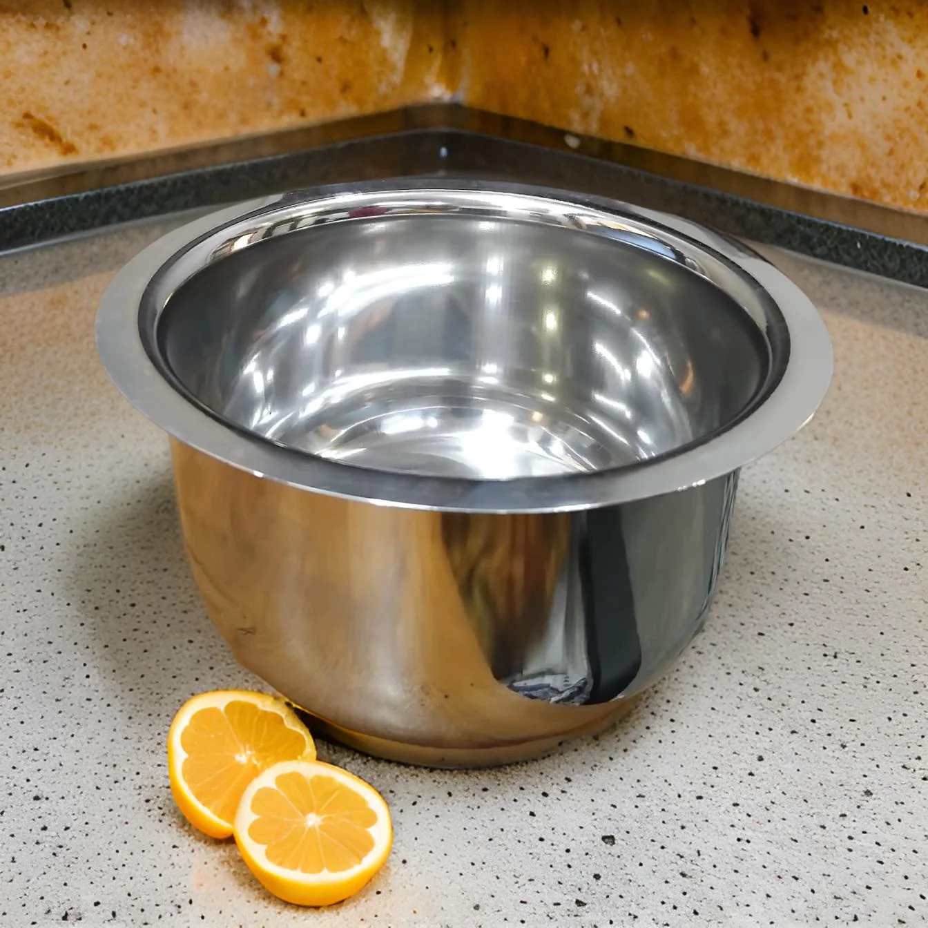 AM2330 Stainless Steel Tope Induction Friendly Container Set Tope Patila 360gm 3 No. - Image 2