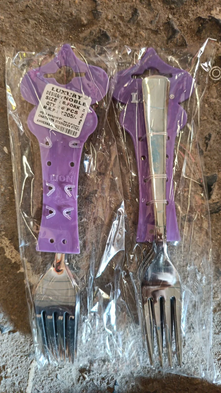 AM2372 Lion Stainless Steel Noble Spoons Baby Forks 6Pcs - Image 6