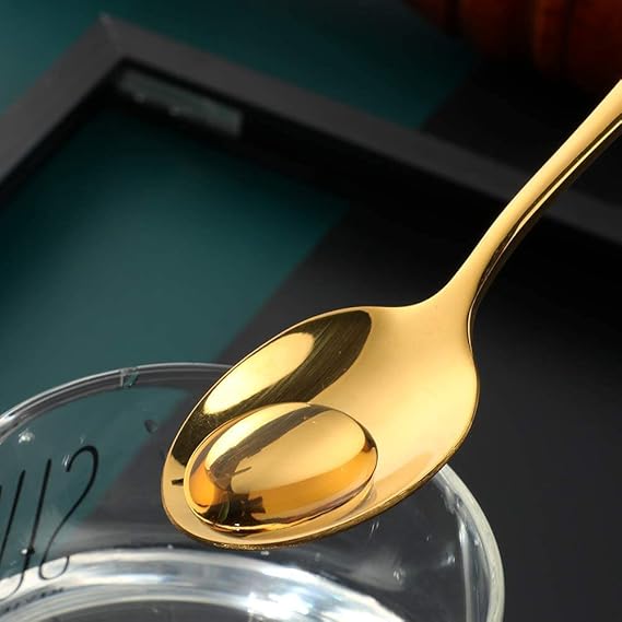 AM2373 Lion Luxury Noble Gold Baby Spoon 6Pcs - Image 3