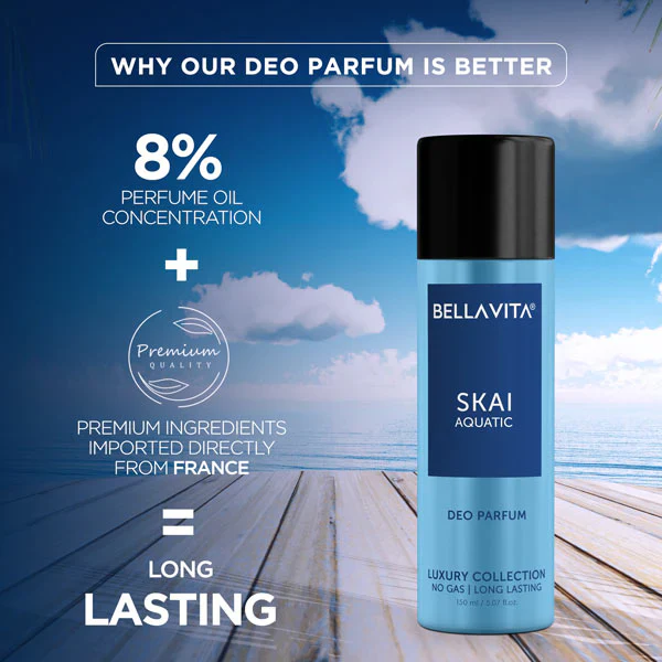 AM2377 Bellavita Skai Aquatic Man Body Parfum Deodorant 150ml - Image 5