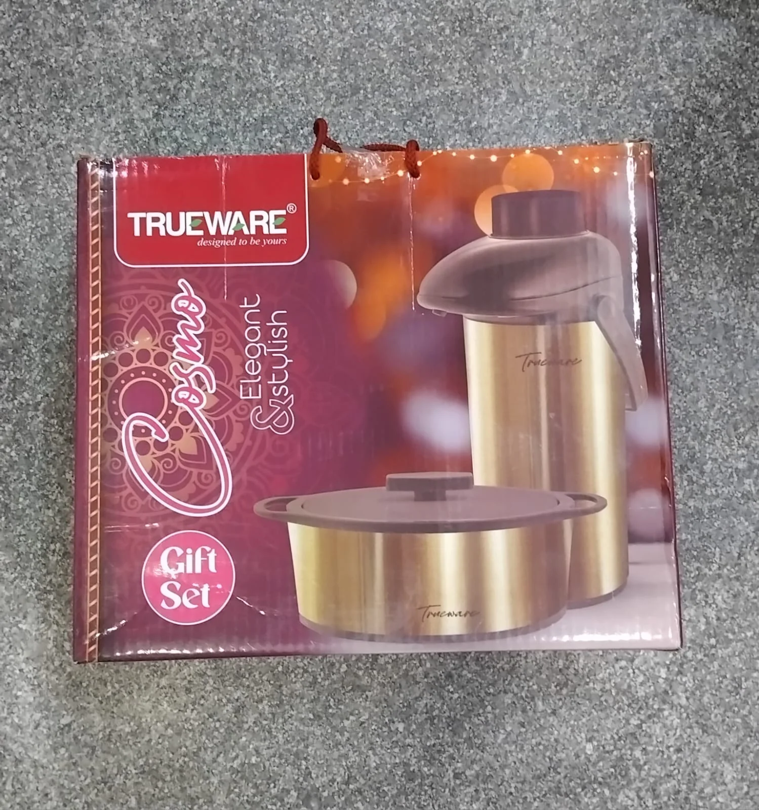 AM2407 Trueware Cosmo Gift Set Insulated Stainless Steel Flask Hot and cold Casserole And Crux Airpot 1800ml 1500ml - Image 5