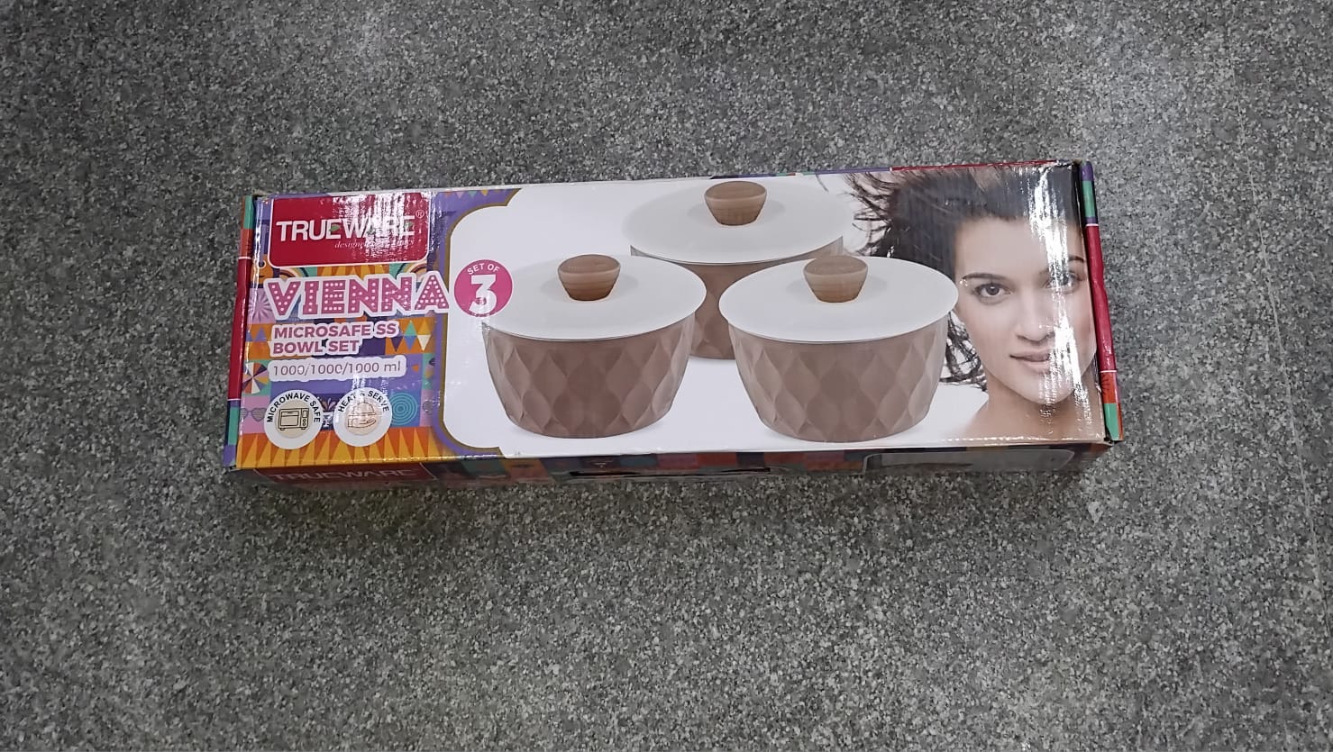 AM2413 Trueware Vienna Microsafe SS Bowl Set 1000ml 3Pcs - Image 2