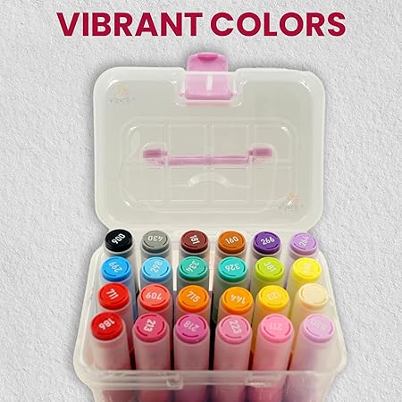 AM2451 Astro Marker Water Based Colour Markers Double Head Washable Markers HMC-9179 24Pcs Multicolour - Image 6