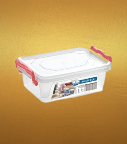 AM2487 Joyo 202 Plastic Multi Storage Box 1.2Ltrs With Lid & Handle Assorted 1 Piece - Image 2