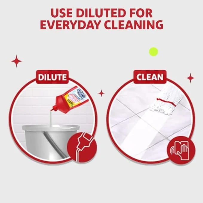 AM2490 Bathroom Cleaner Liquid Floor Cleaner Red Cleaner Bottle 500ml - Image 3