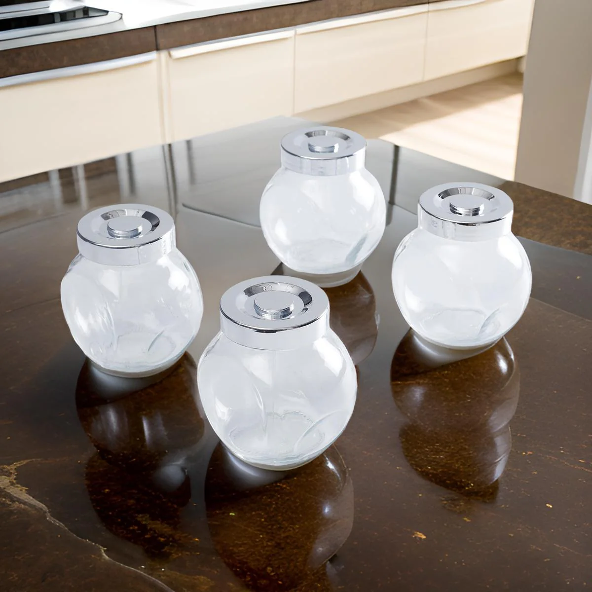 AM2510 Yera Utility Jars JB200ml Multipurpose Glass Jars Set Of 4Pcs - Image 4