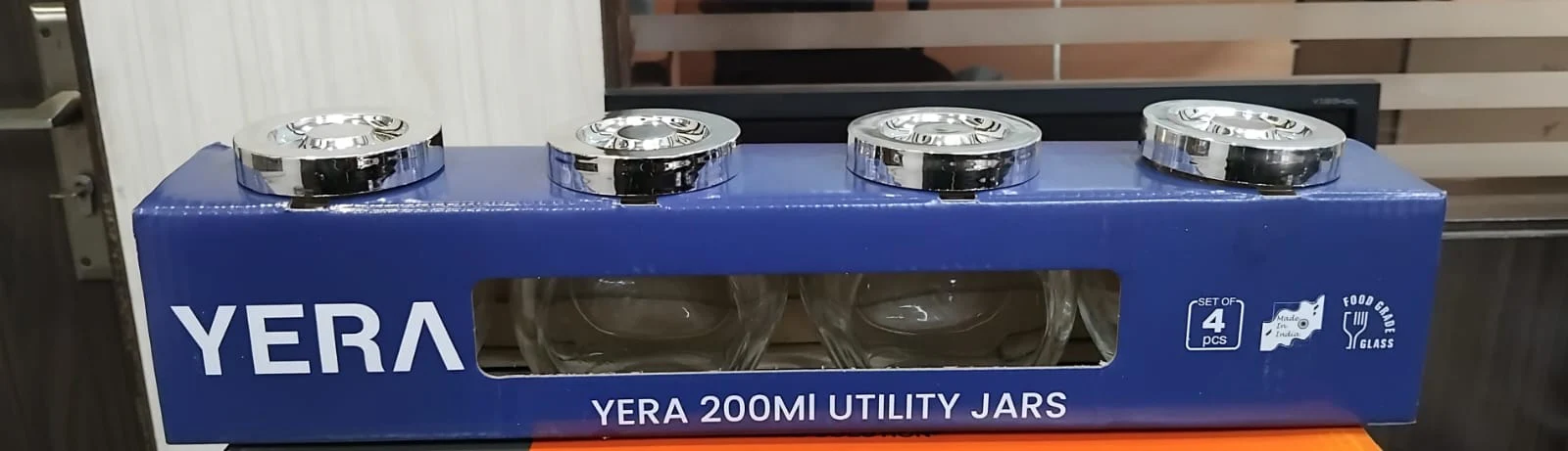 AM2510 Yera Utility Jars JB200ml Multipurpose Glass Jars Set Of 4Pcs - Image 8