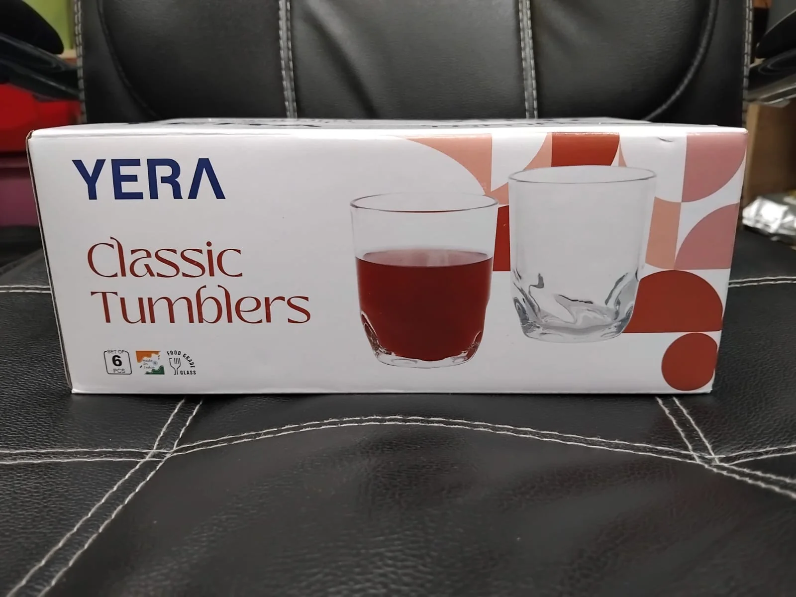 AM2511 Yera T8C Classic Tumbler Juice, Milk, Water Glass Set 225ml Pack of 6 Pieces - Image 7