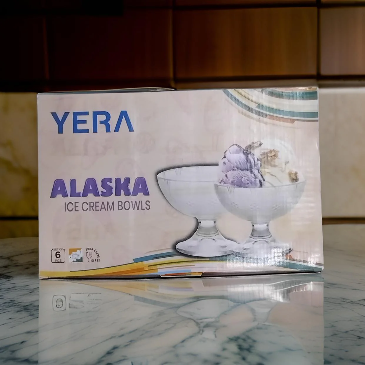 AM2515 Yera IC5FD Alaska Ice Cream Bowl Food Grade Glass 140ml 6 Pieces - Image 3