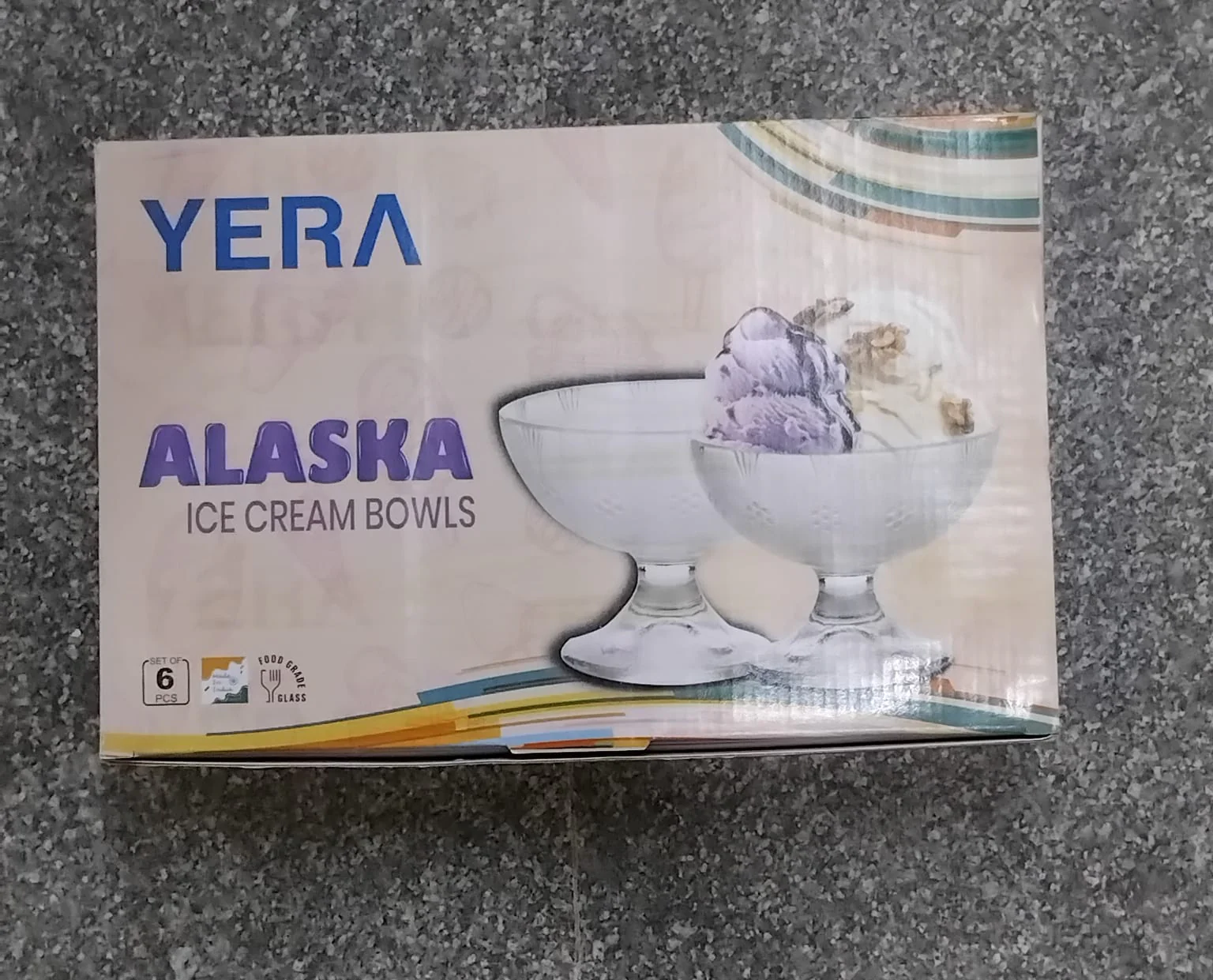 AM2515 Yera IC5FD Alaska Ice Cream Bowl Food Grade Glass 140ml 6 Pieces - Image 6